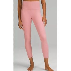 NWT Lululemon Align HR Leggings 25” Pink Puff - size 4